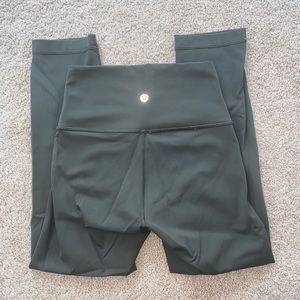 Green 21” Lululemon Leggings